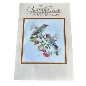 Happy Birthday to you Grandpa Grandfather Birds Hallmark Greeting Card